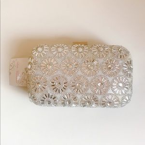 SOLD—Lulu Townsend Silver Clutch Purse